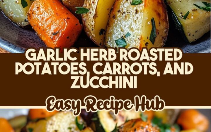 roasted potatoes and zucchini