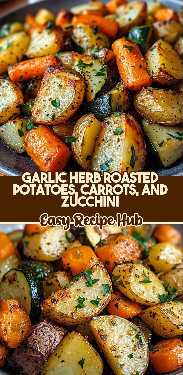 Roasted Potatoes And Zucchini