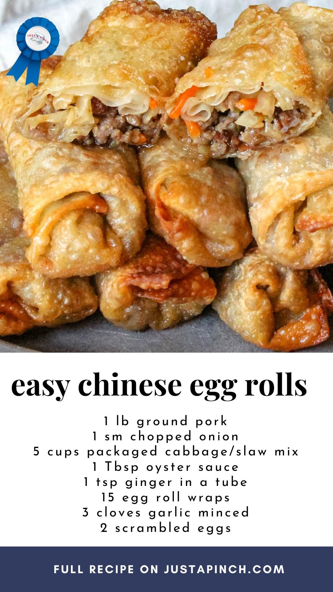 Chinese Egg Roll Recipe Easy