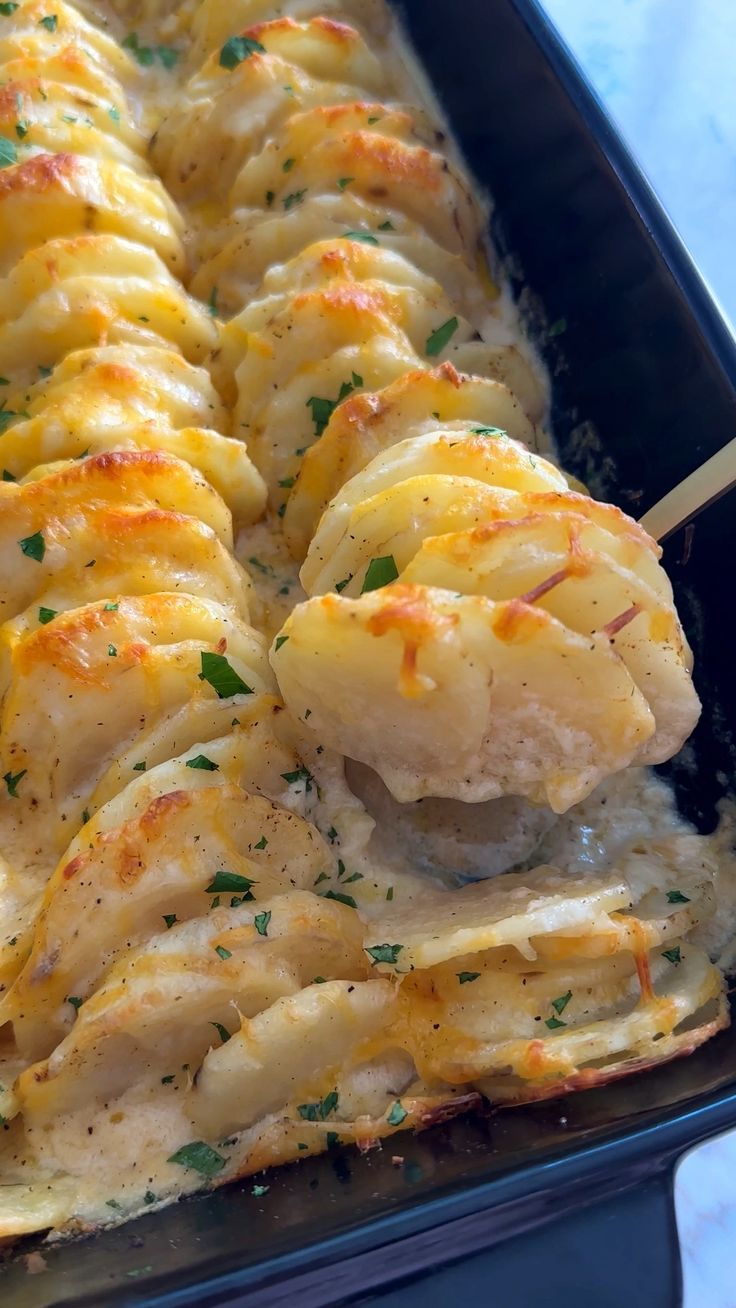 Sliced Baked Potato Casserole