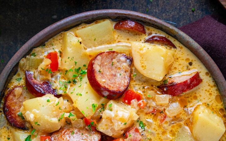 cajun sausage soup recipe