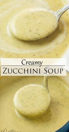 creamy zucchini soup fall