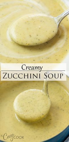 creamy zucchini soup fall