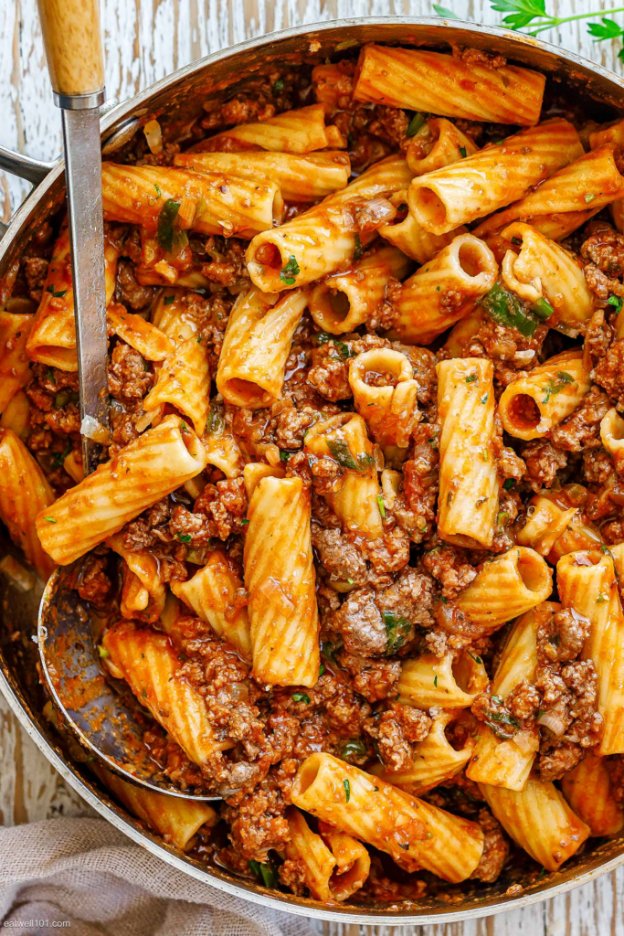 italian pasta with beef