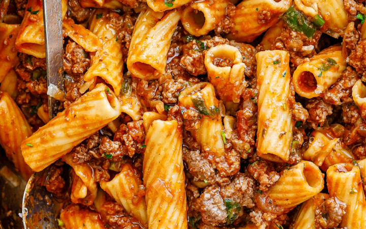 italian pasta with beef