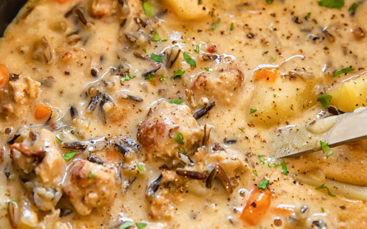 creamy potato sausage soup