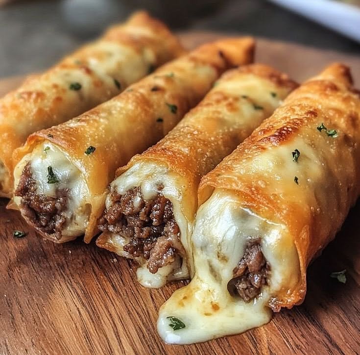 philly cheese steak egg rolls
