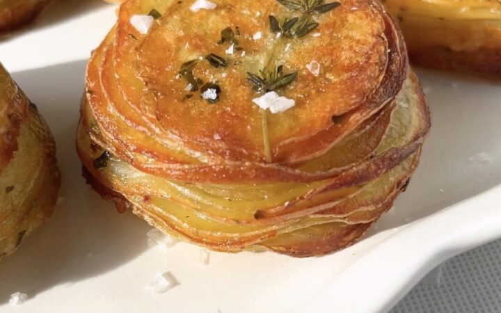 crispy potato stacks