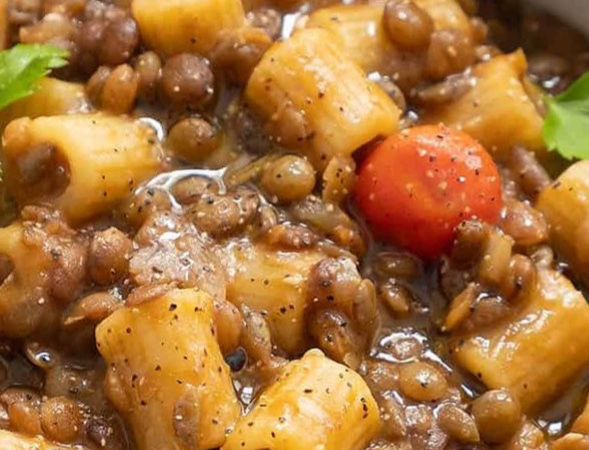 pasta and lentils recipe
