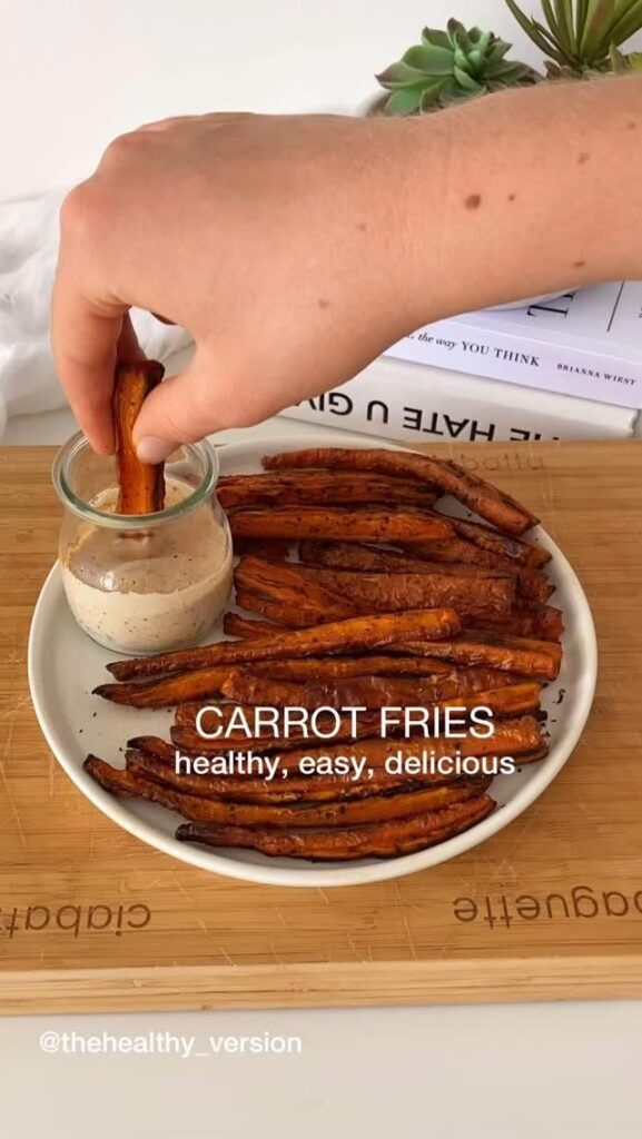 honey glazed carrots and chickpeas