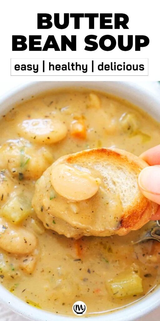 butter bean soup with bread