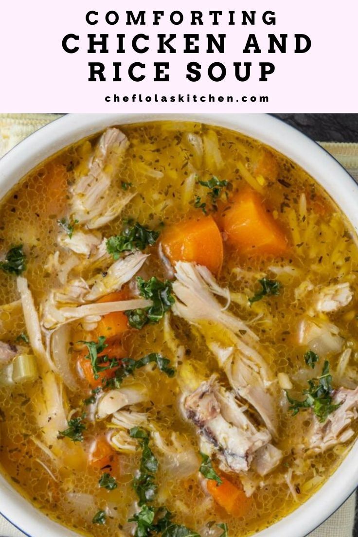 Healthy Chicken And Rice Soup