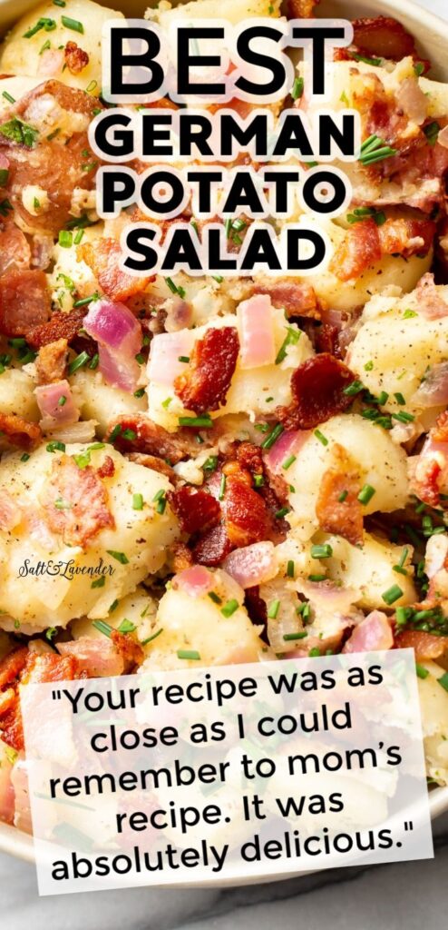 bavarian potato salad with bacon