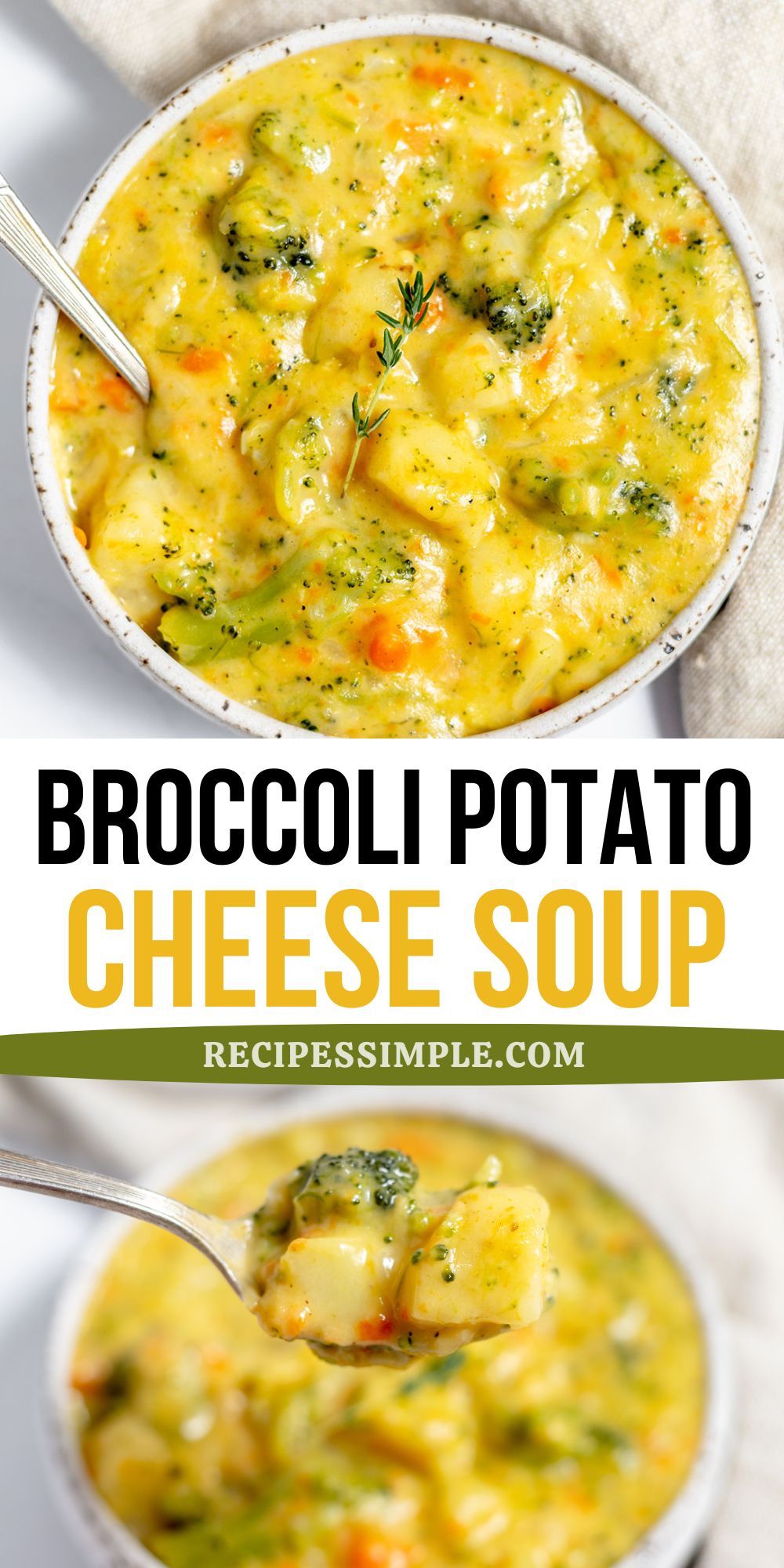 Broccoli Potato Cheese Soup