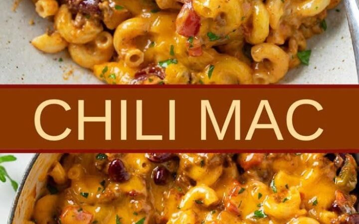 cheesy chili mac meal