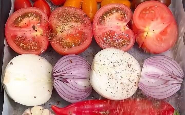 roasted tomato pepper skillet