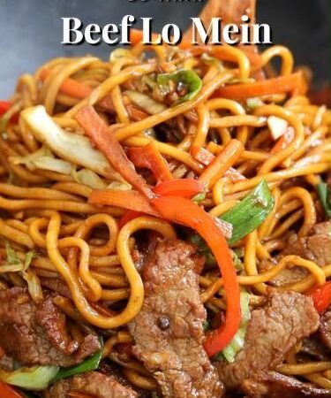 flank steak lo mein
