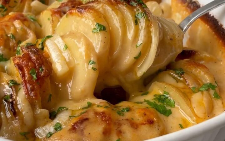 one pan dinner with potatoes