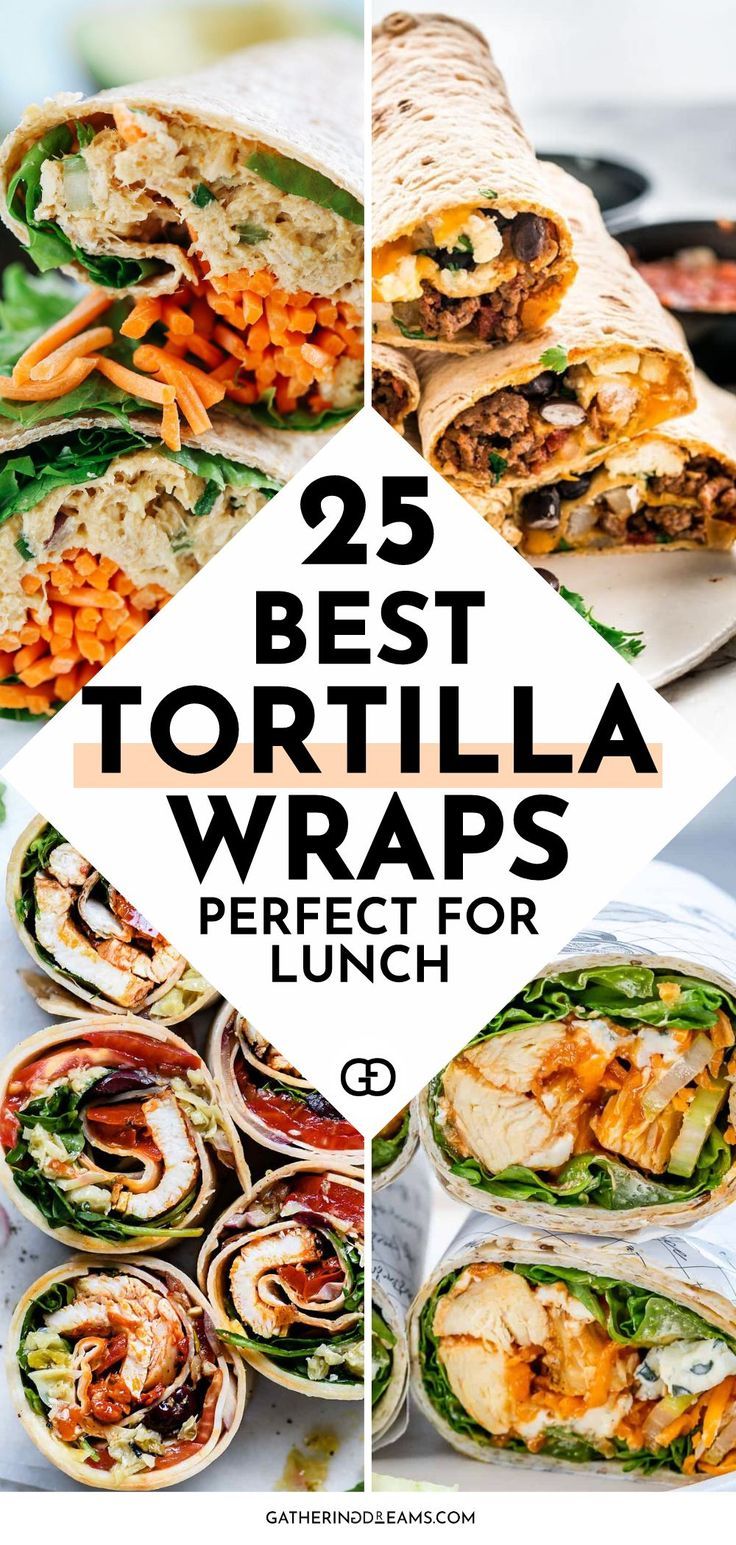 Healthy Tortilla Wraps Lunch Ideas