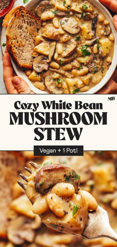 white bean mushroom stew