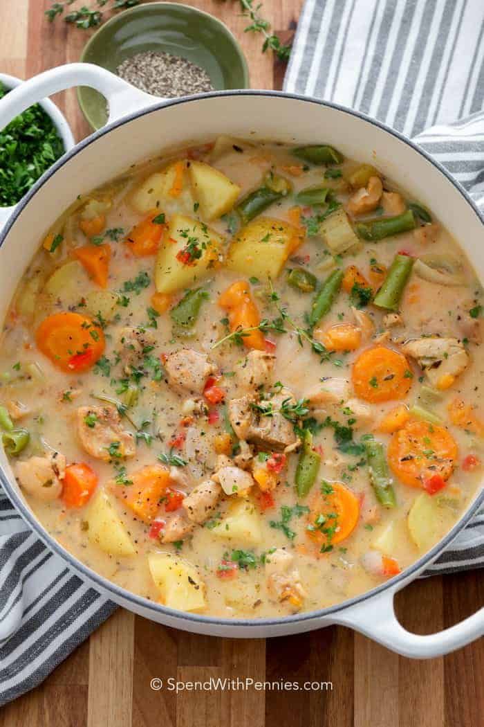 Hearty Pot Of Stew Ingredients