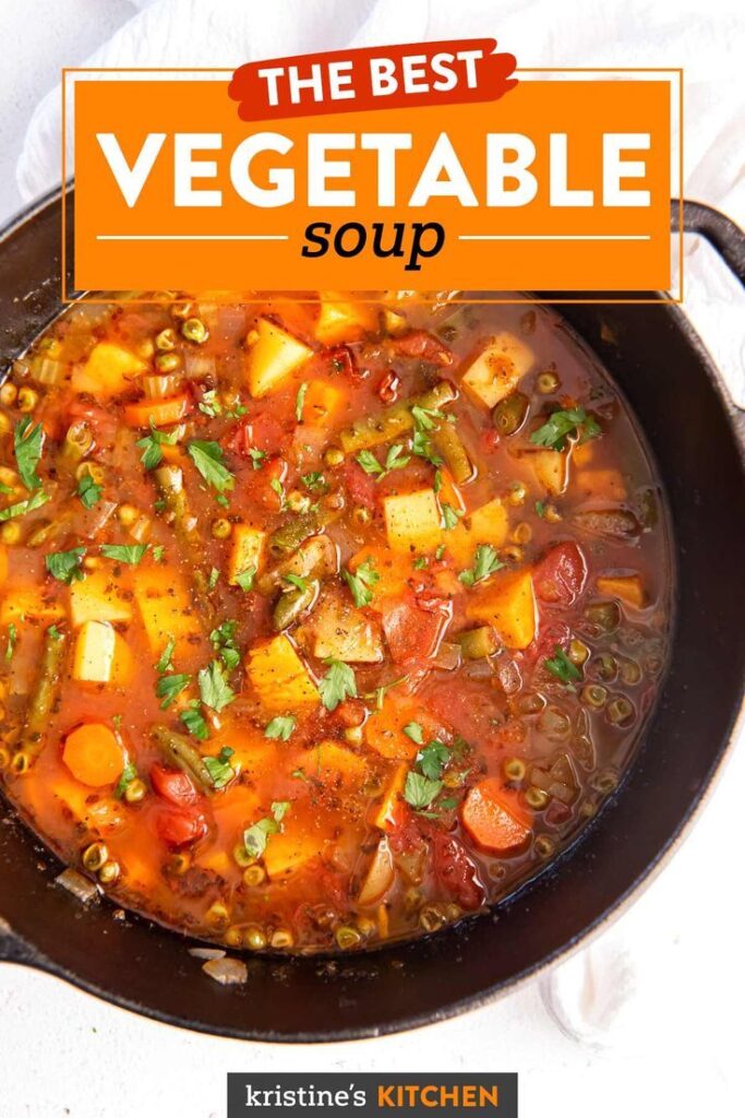 dinner then dessert vegetable soup