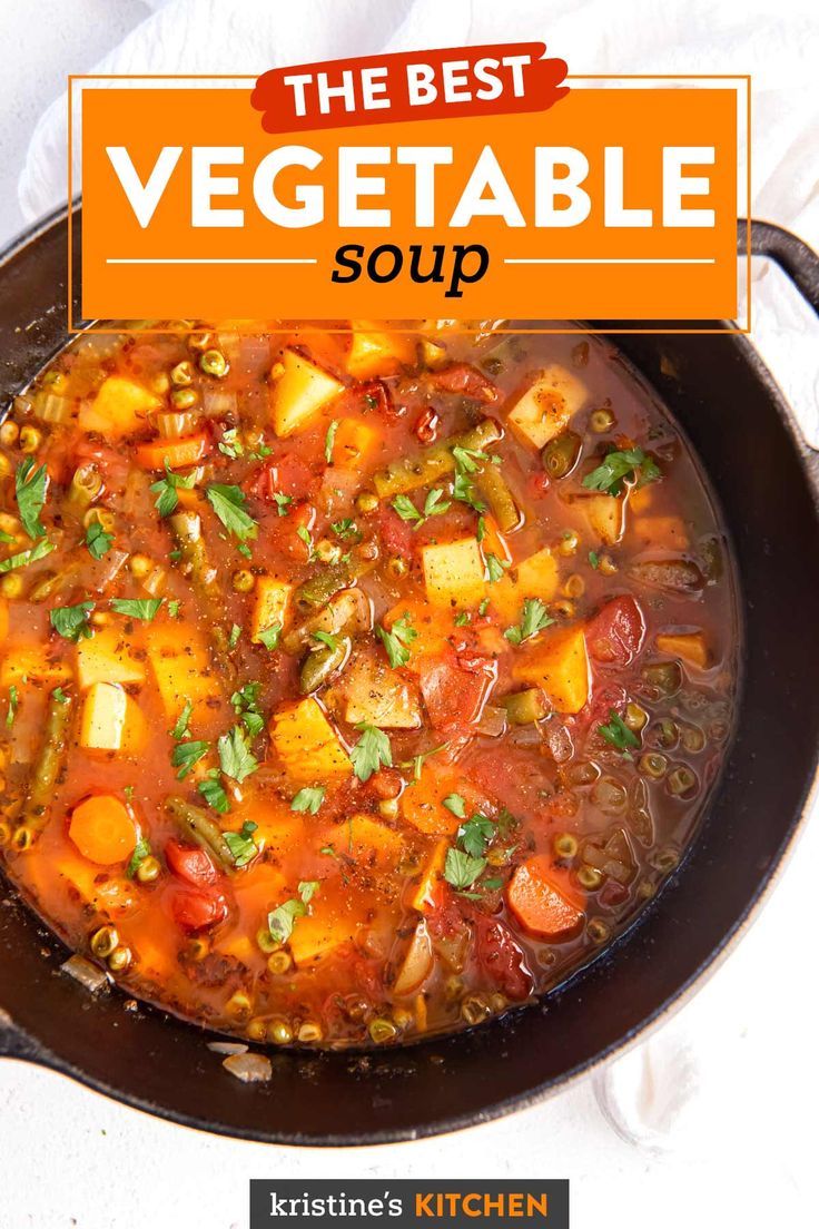 Dinner Then Dessert Vegetable Soup