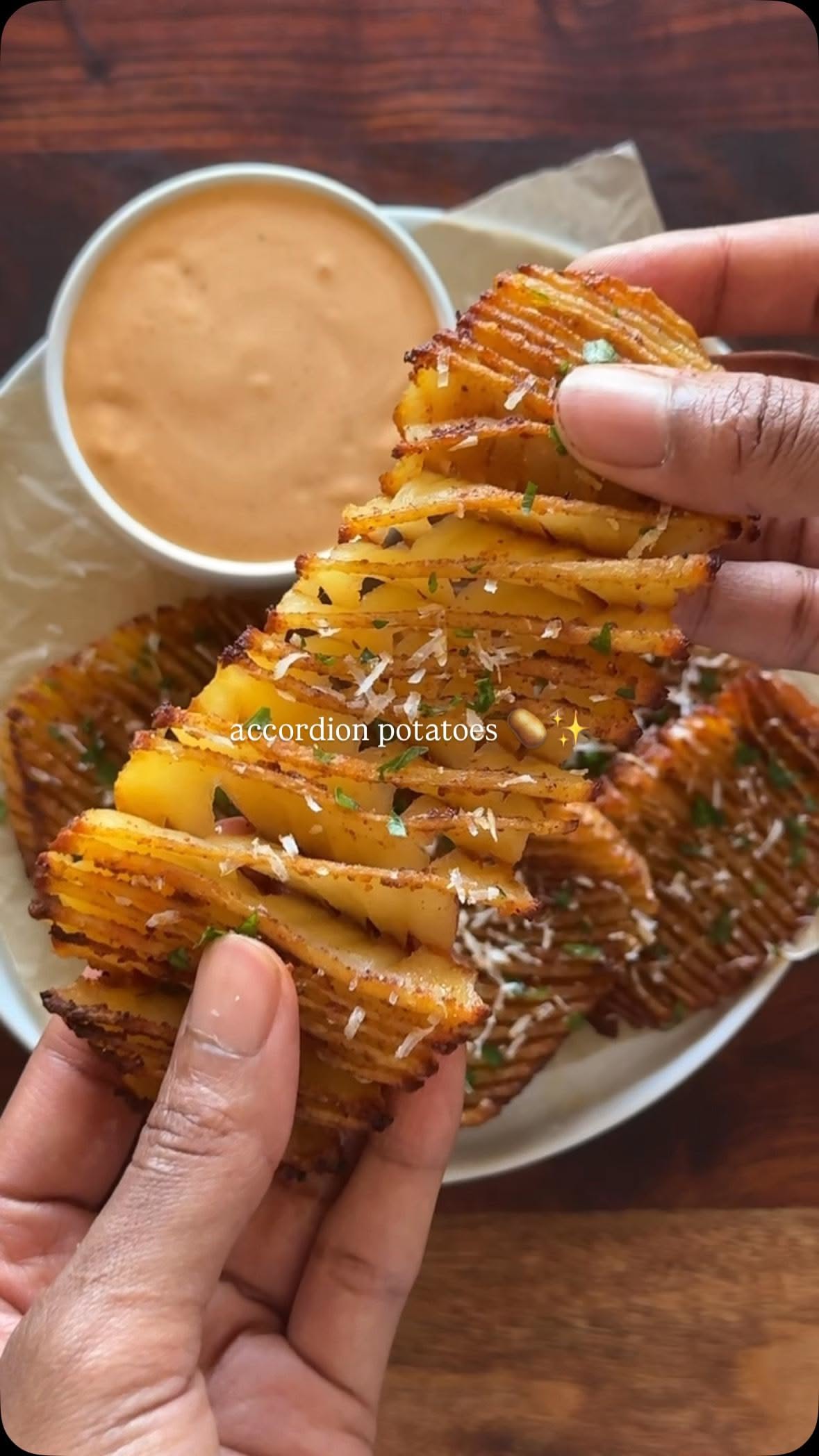 Crispy Idaho Potato Wedges with Garlic Herb Crust