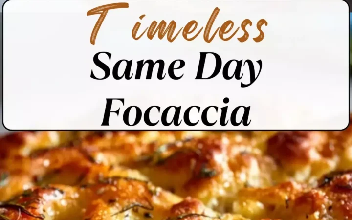 homemade focaccia bread