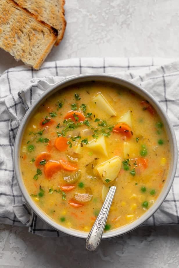 creamy veggie soup recipe
