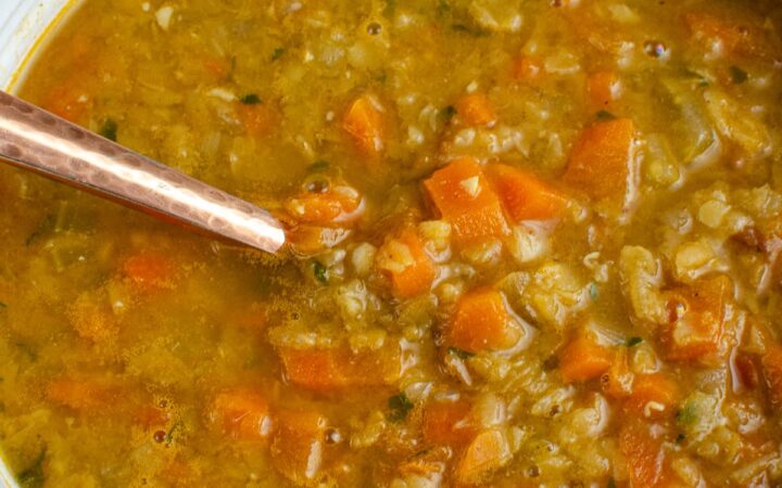 vegetable lentil soup recipe