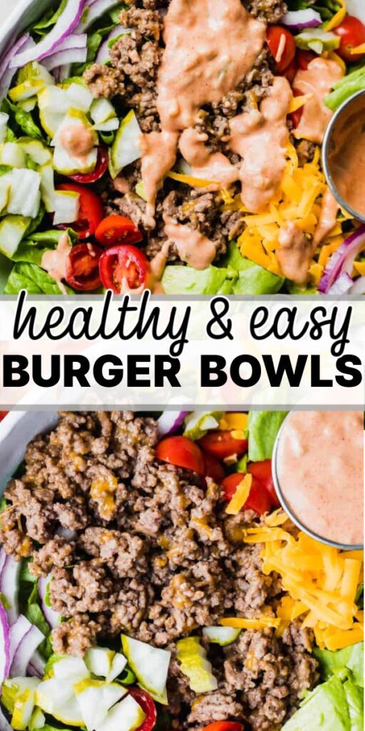 easy burger bowls recipe