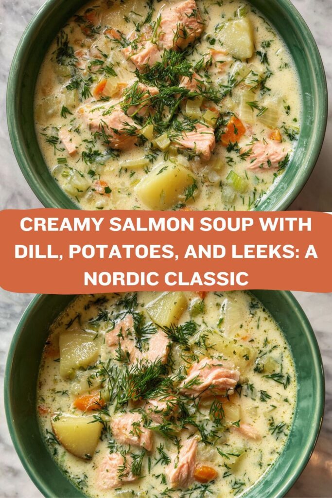 potato leek salmon soup
