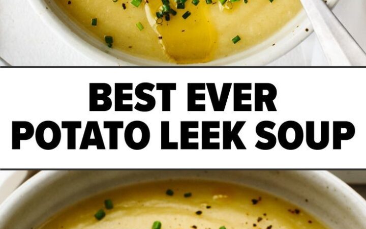 healthy potato leek soup